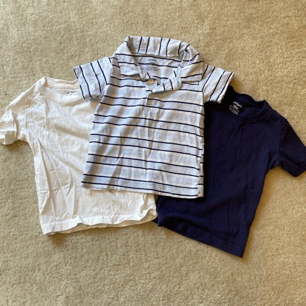 3-piece set: 2 tshirts, 1 polo